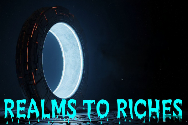 Realms to Riches brand representation of gears and clockworks representing its smooth functioning and trustworty business reputation